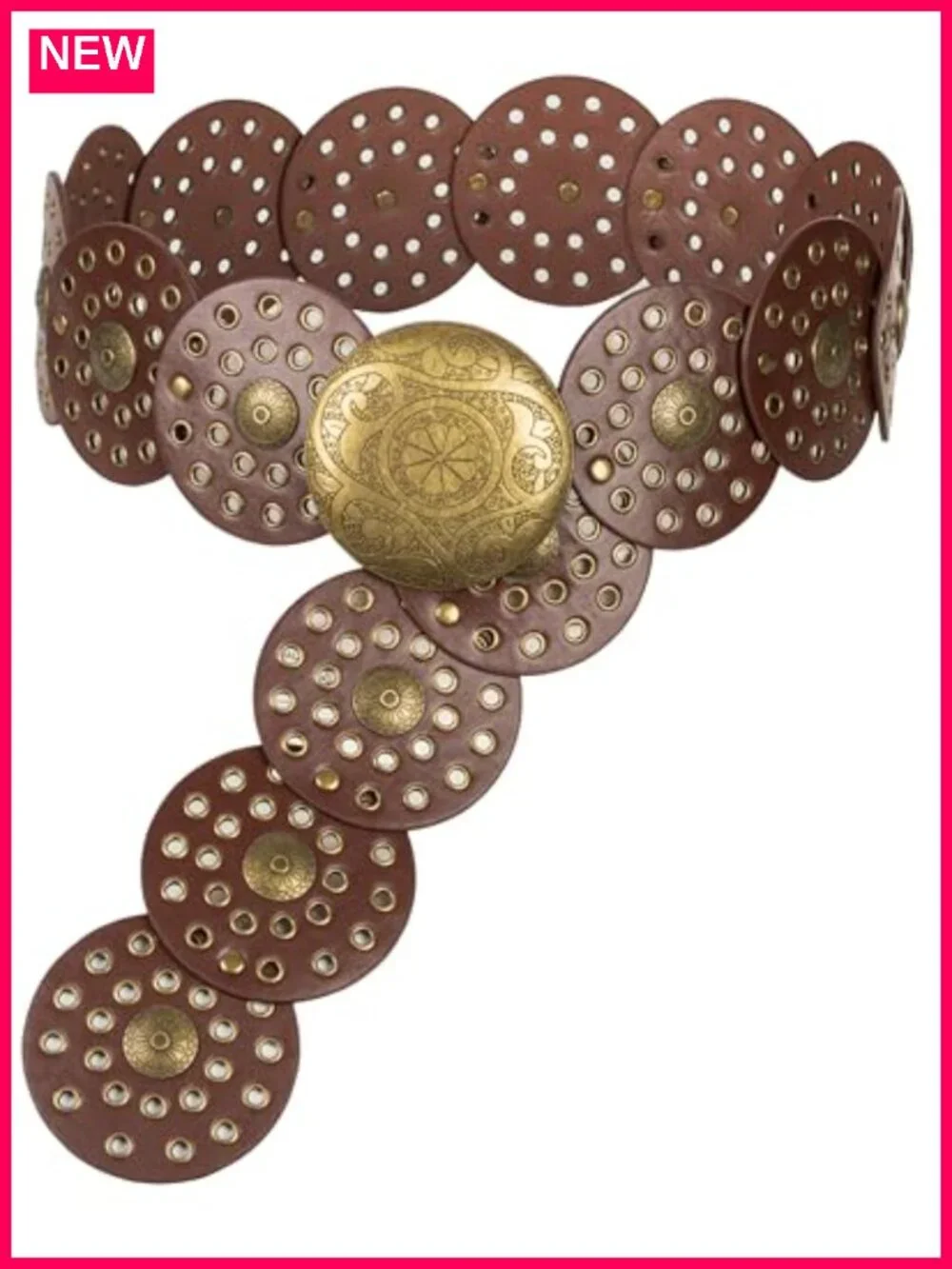 Wide Western Disc Belt Cowgirl Boho Concho Belt for Jeans